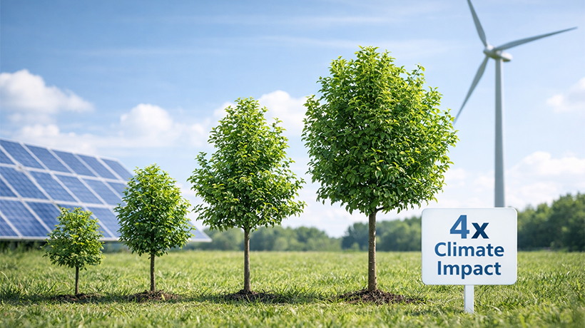 We’re quadrupling our global climate impact for 2026