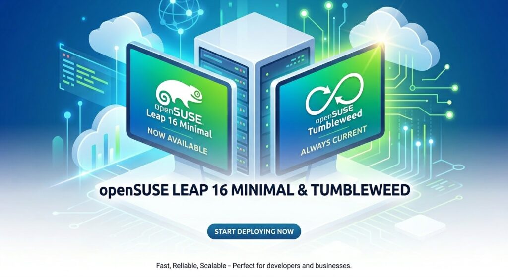 openSUSE VPS templates with Leap 16 and Tumbleweed