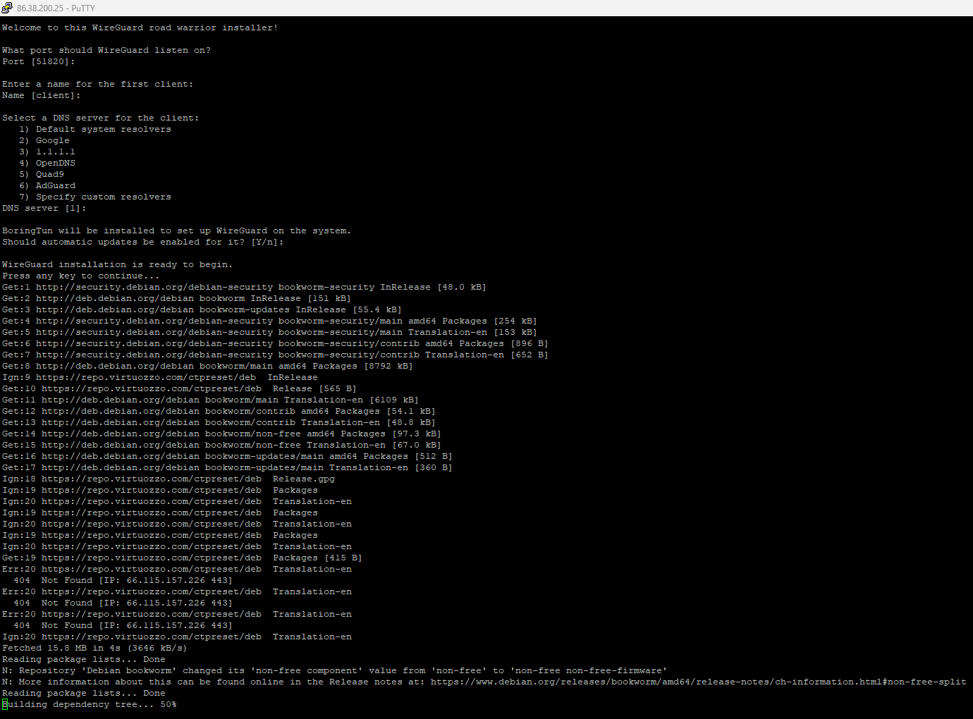 Installing WireGuard